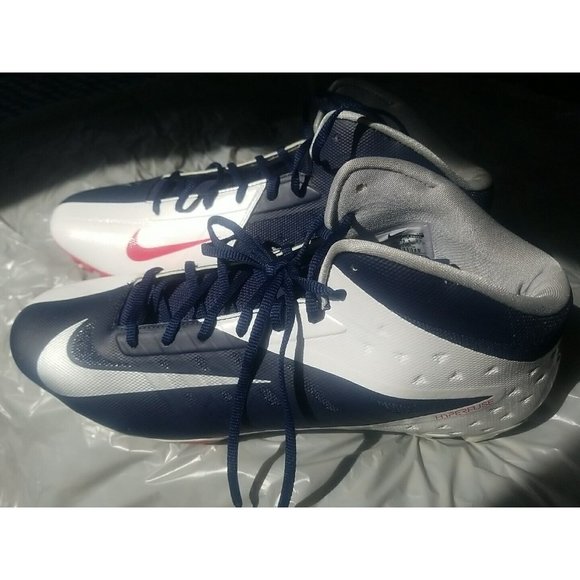New NIKE Vapor Talon Elite 3/4 TD Molded Football Cleats Navy White Red Mens s15 - Picture 4 of 8